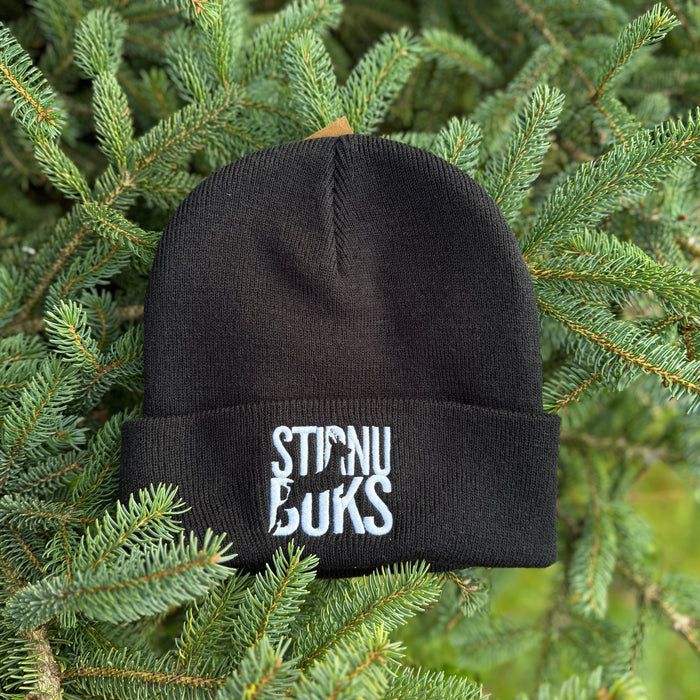 STIRNU BUKS cuff knit beanie – black - ELEVEN SPORTSWEAR - Evelostore