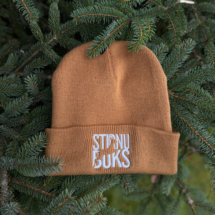 STIRNU BUKS cuff knit beanie – caramel - ELEVEN SPORTSWEAR - Evelostore