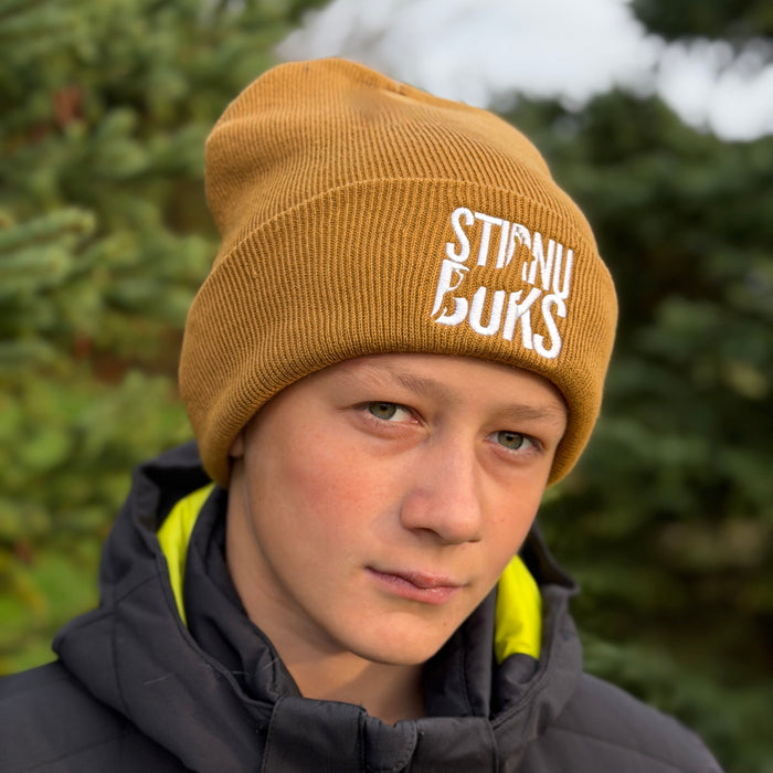 STIRNU BUKS cuff knit beanie – caramel - ELEVEN SPORTSWEAR - Evelostore