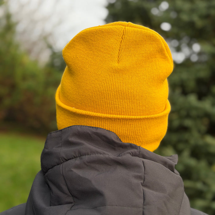 STIRNU BUKS cuff knit beanie – mustard - ELEVEN SPORTSWEAR - Evelostore