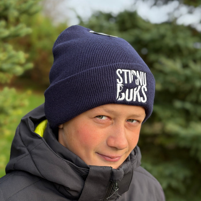 STIRNU BUKS cuff knit beanie – Navy blue - ELEVEN SPORTSWEAR - Evelostore
