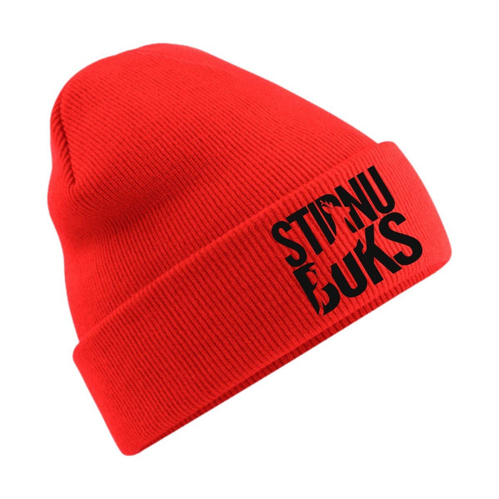 STIRNU BUKS cuff knit beanie – red - ELEVEN SPORTSWEAR - Evelostore