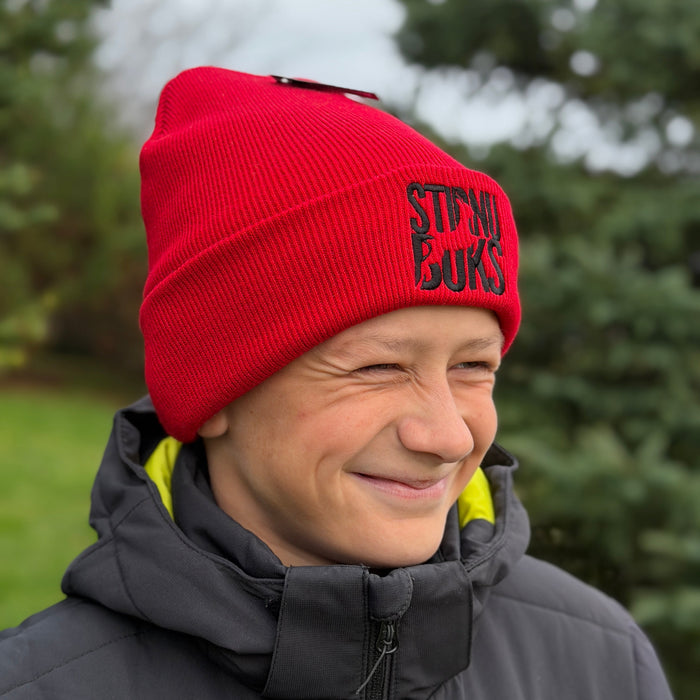 STIRNU BUKS cuff knit beanie – red - ELEVEN SPORTSWEAR - Evelostore
