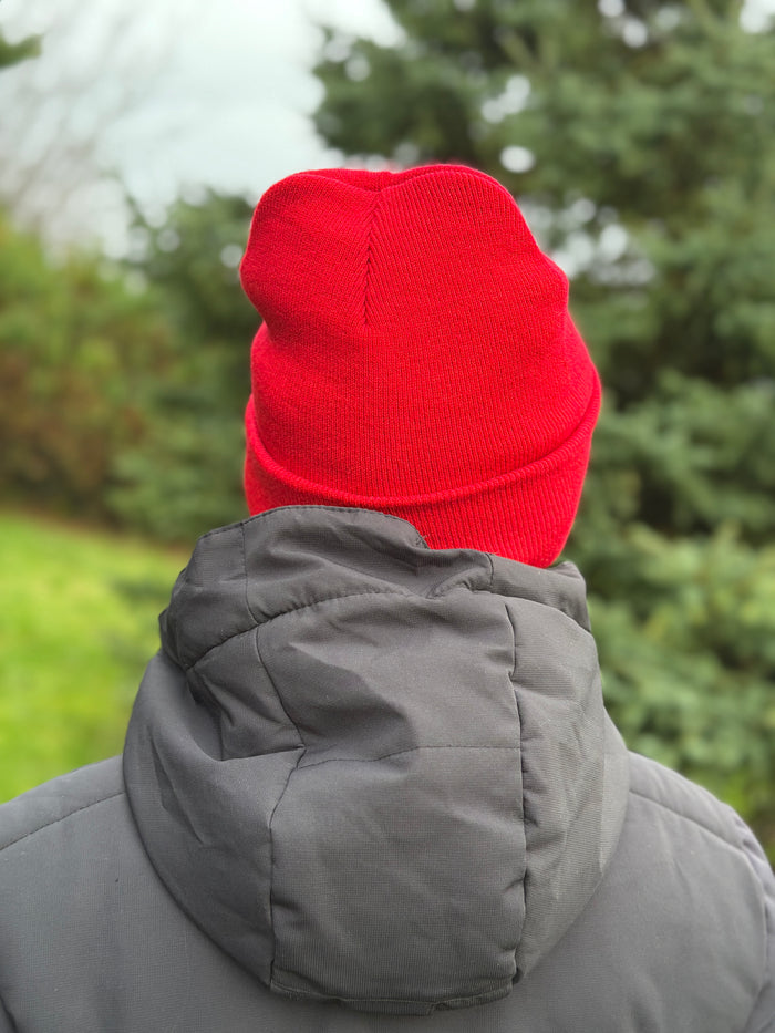 STIRNU BUKS cuff knit beanie – red - ELEVEN SPORTSWEAR - Evelostore