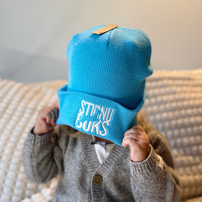 STIRNU BUKS cuff knit beanie – surf blue - ELEVEN SPORTSWEAR - Evelostore