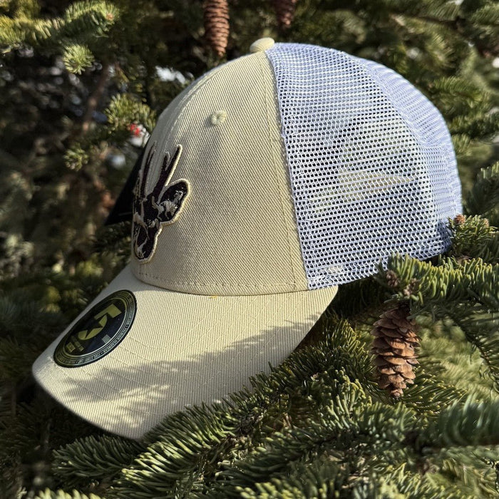 STIRNU BUKS Curved trucker Cap FIVESTARS beige/white - ELEVEN SPORTSWEAR - Evelostore