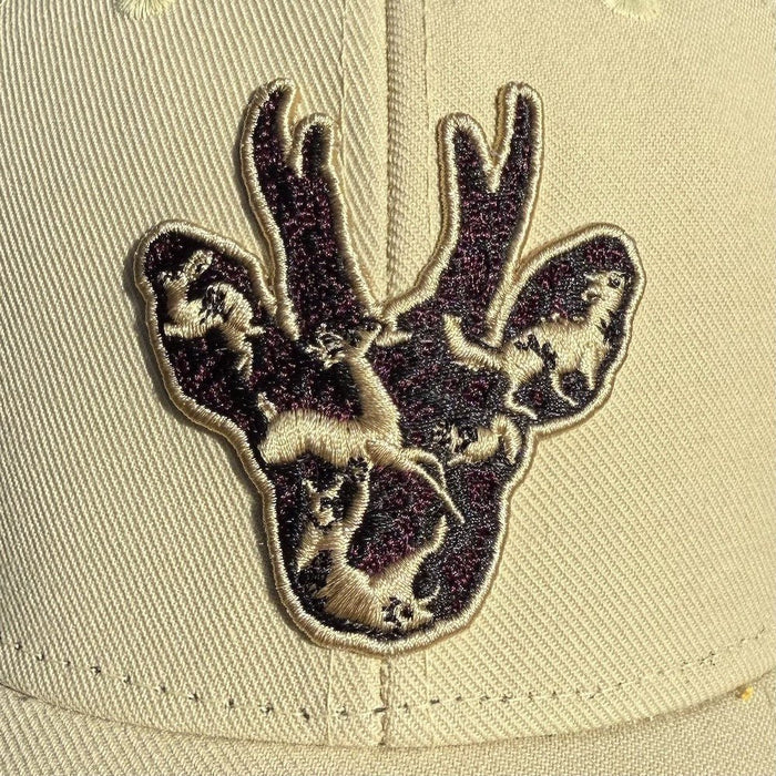 STIRNU BUKS Curved trucker Cap FIVESTARS beige/white - ELEVEN SPORTSWEAR - Evelostore