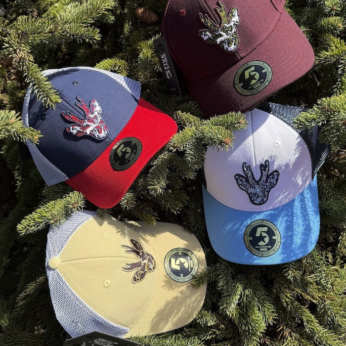 STIRNU BUKS Curved trucker Cap FIVESTARS beige/white - ELEVEN SPORTSWEAR - Evelostore