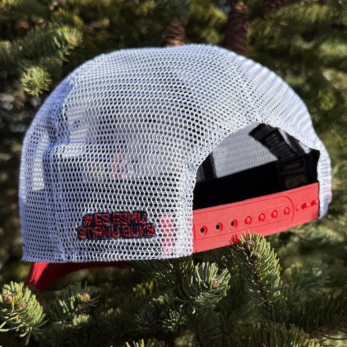 STIRNU BUKS Curved trucker Cap FIVESTARS blue/red - ELEVEN SPORTSWEAR - Evelostore