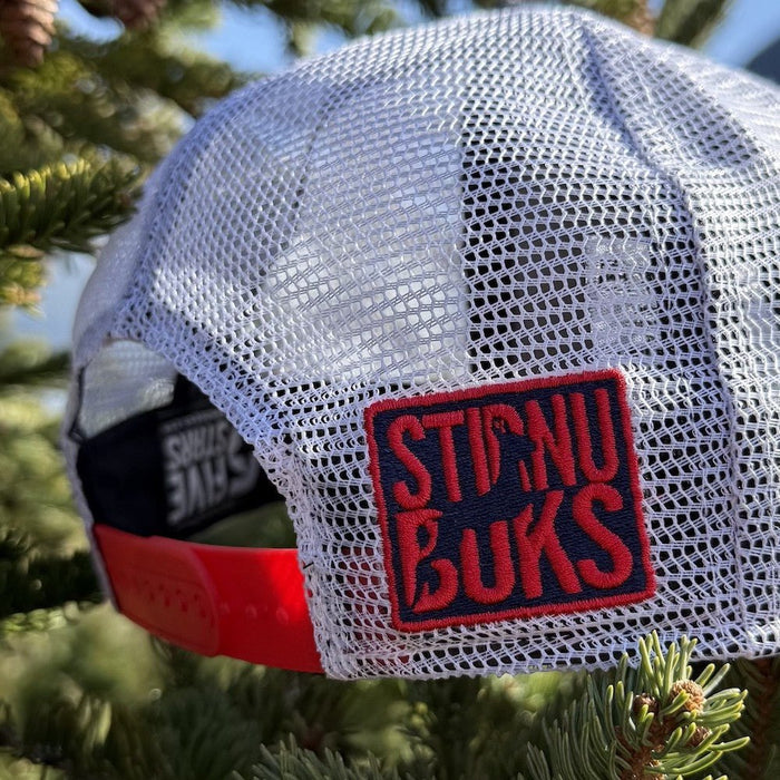 STIRNU BUKS Curved trucker Cap FIVESTARS blue/red - ELEVEN SPORTSWEAR - Evelostore