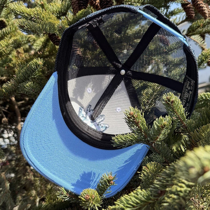 STIRNU BUKS Curved trucker Cap FIVESTARS light blue - ELEVEN SPORTSWEAR - Evelostore