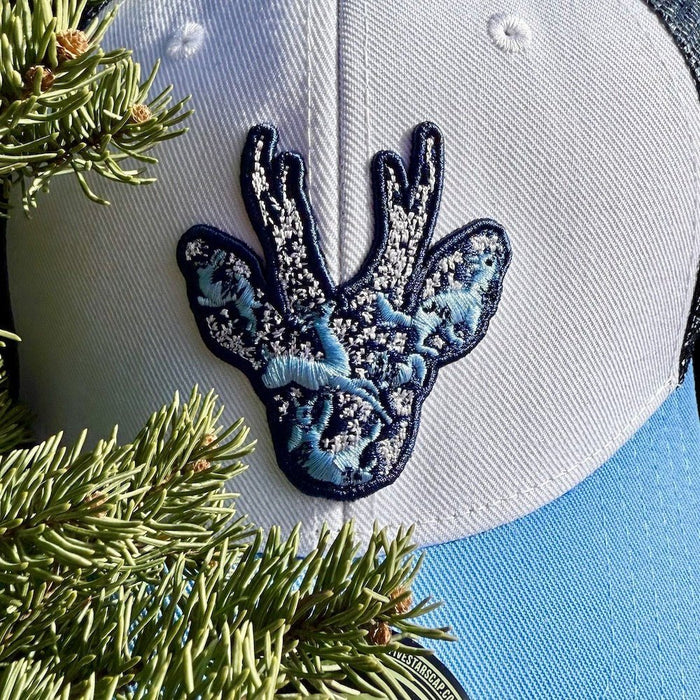 STIRNU BUKS Curved trucker Cap FIVESTARS light blue - ELEVEN SPORTSWEAR - Evelostore