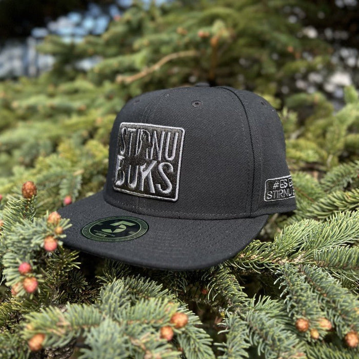 STIRNU BUKS flat cap FIVESTARS - black edition - ELEVEN SPORTSWEAR - Evelostore