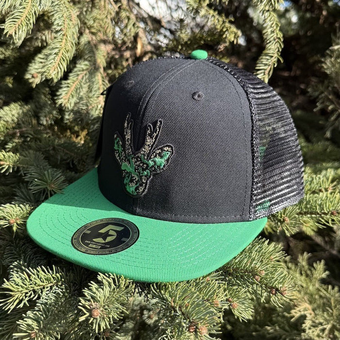 STIRNU BUKS Flat Cap FIVESTARS green/black - ELEVEN SPORTSWEAR - Evelostore