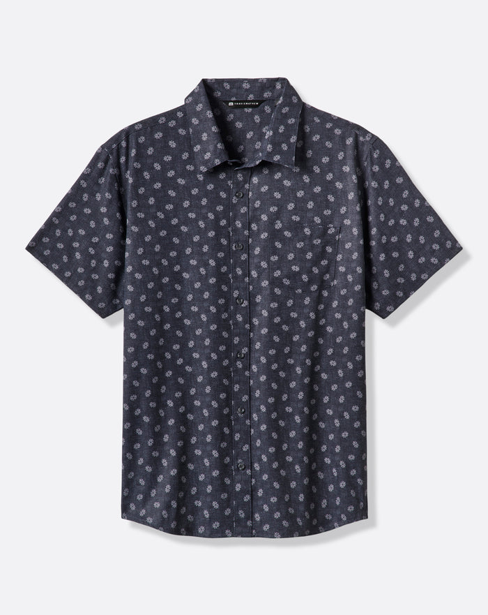 Techwoven Grey Wind Button-Up