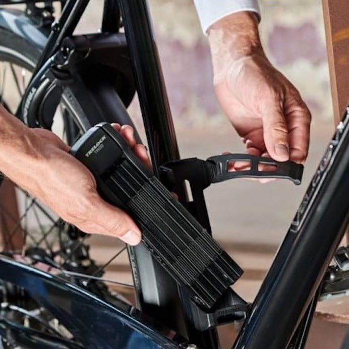 TRELOCK FS 380/100 TRIGO® L ZF 380 X - PRESS bike lock - black - TRELOCK - Evelostore