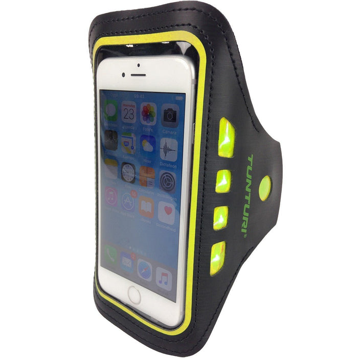 TUNTURI LED phone holder around the arm - yellow - TUNTURI - Evelostore