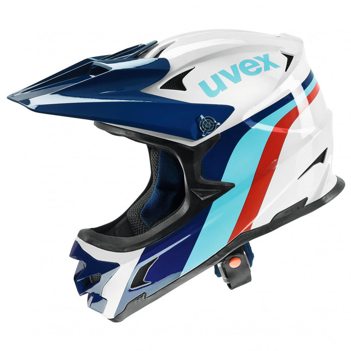 UVEX HLMT 10 full face helmet - white/blue