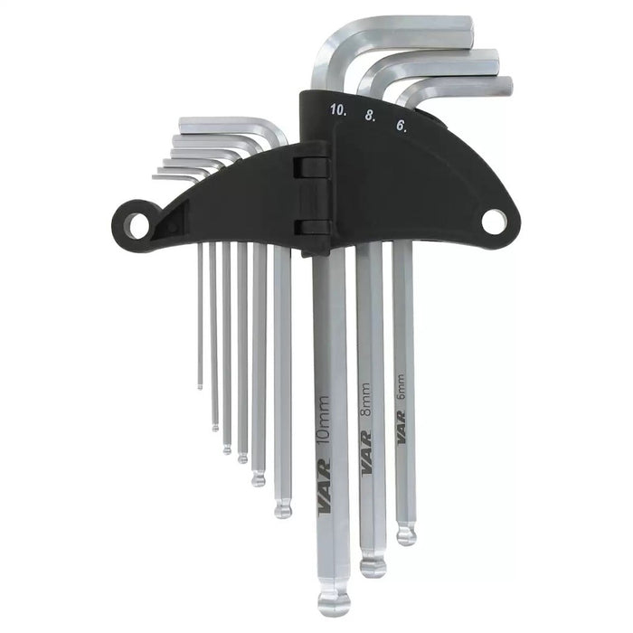 VAR CL-17800 – Professional 9-Piece Hex Key Set