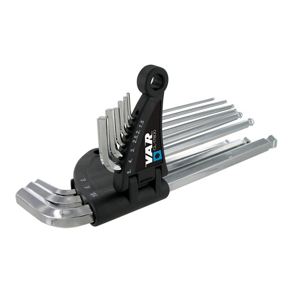 VAR CL-17800 – Professional 9-Piece Hex Key Set