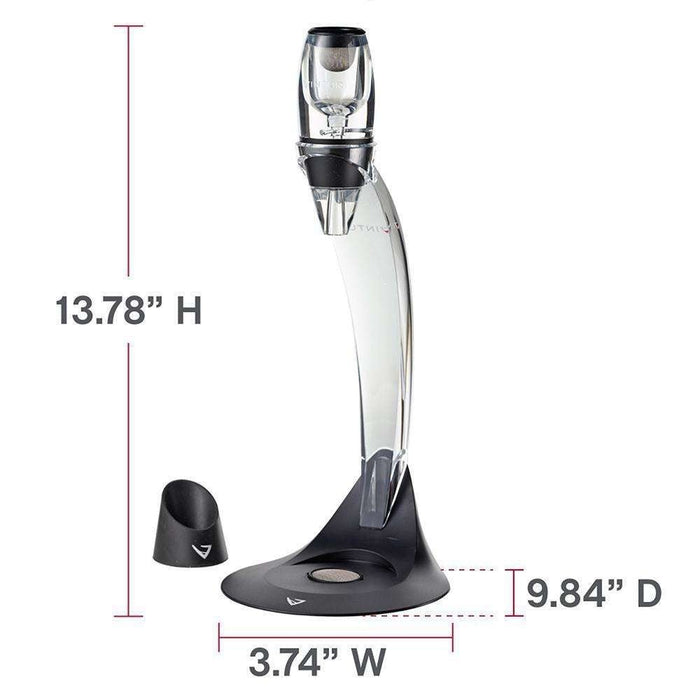 VINTURI V1071 red wine aerator tower set - black - VINTURI - Evelostore