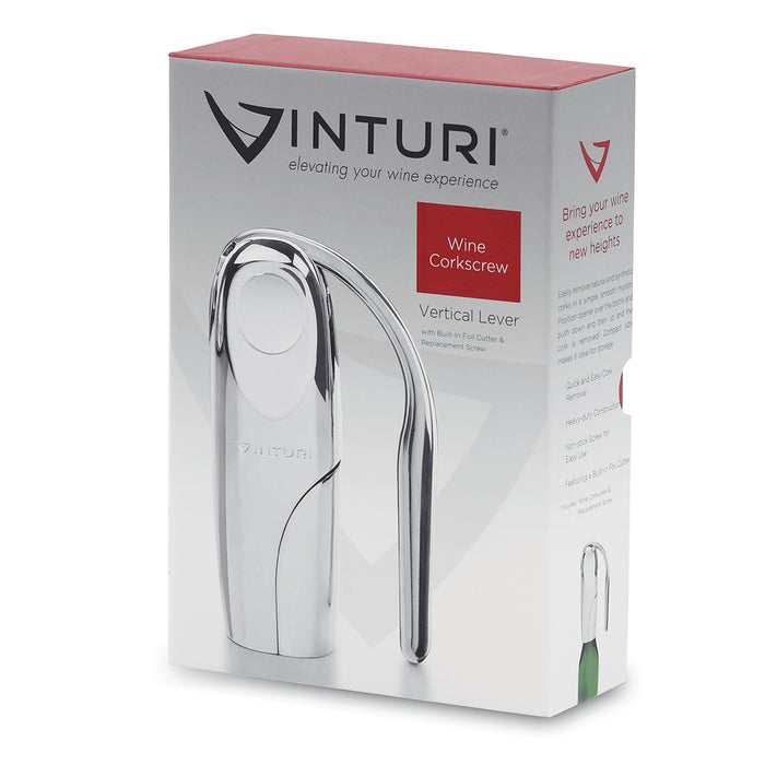 VINTURI V9031 DELUXE vertical lever corkscrew - VINTURI - Evelostore