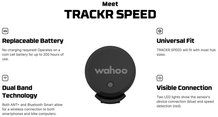 WAHOO TRACKR SPEED sensor - WAHOO - Evelostore