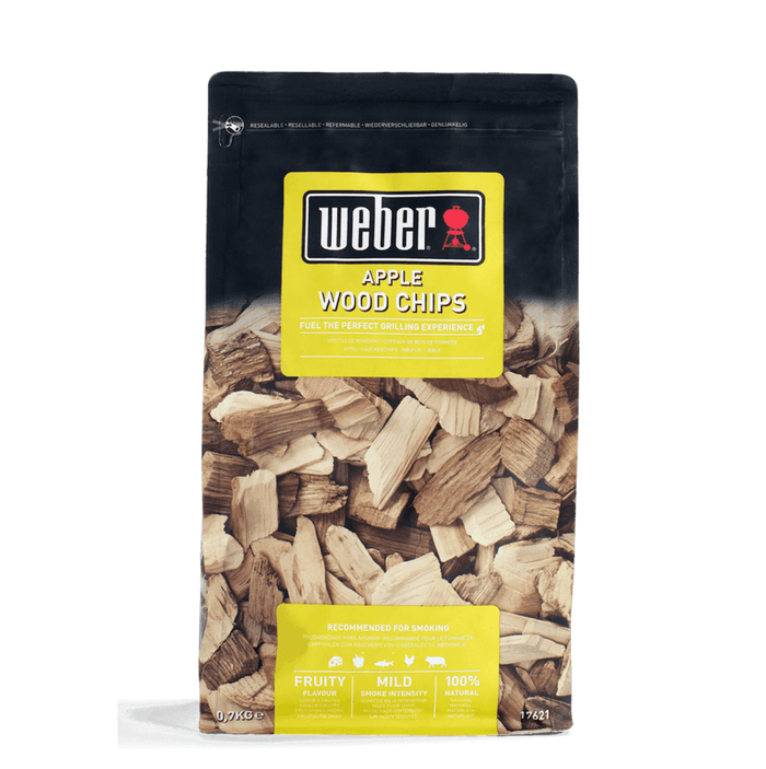 WEBER Apple Wood Chips 0.7kg 17621 - WEBER - Evelostore