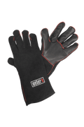 WEBER BBQ LEATHER GLOVES - black, 17896 - WEBER - Evelostore