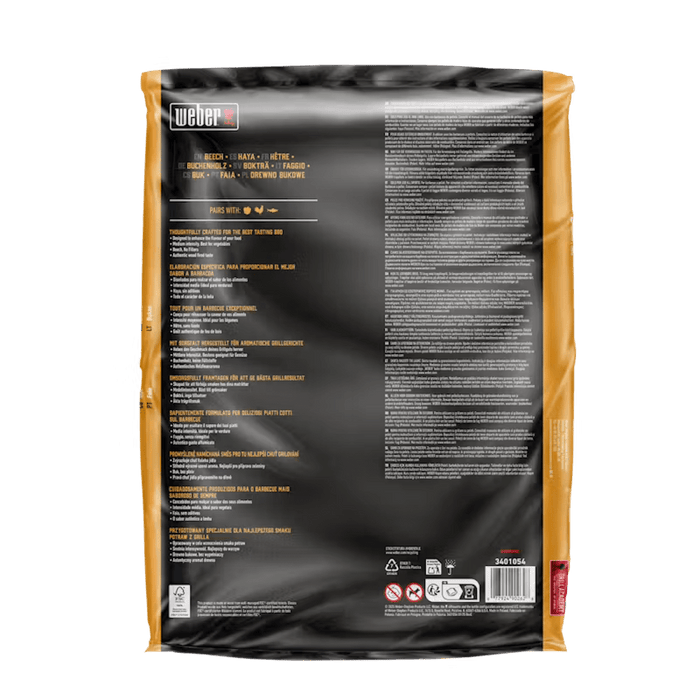 WEBER Beech All - Natural Hardwood Pellets, 3401054 - WEBER - Evelostore