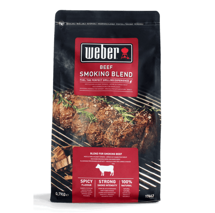 WEBER Beef Wood Chip Blend – 0.7 kg, 17663 - WEBER - Evelostore