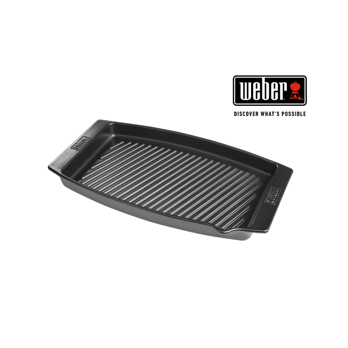 WEBER ceramic grill pan 47x28cm, 17886 - WEBER - Evelostore