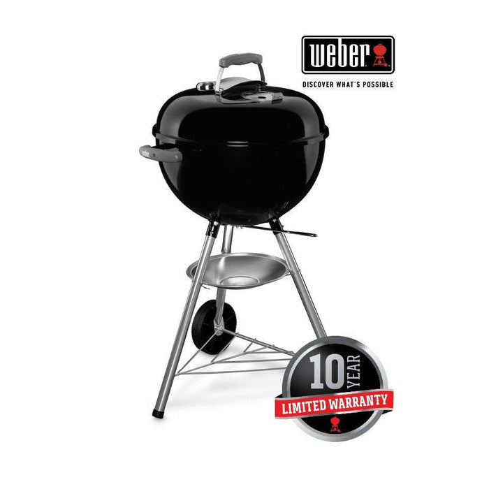WEBER CLASSIC KETTLE 47cm Black Charcoal Grill, 1241304 - WEBER - Evelostore
