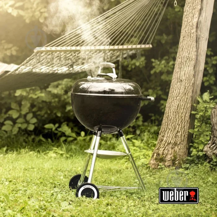 WEBER CLASSIC KETTLE 47cm Black Charcoal Grill, 1241304 - WEBER - Evelostore