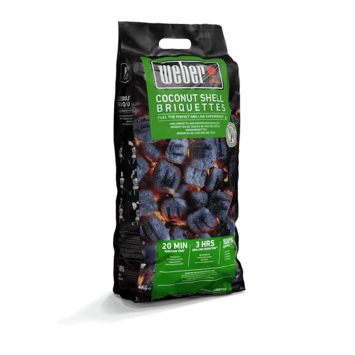 WEBER Coconut Shell Briquettes 4 kg, 18401 - WEBER - Evelostore