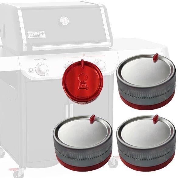 WEBER Control Knob Kit – 4pc Set for Genesis 325 & 335 (2022+), 64482 - WEBER - Evelostore