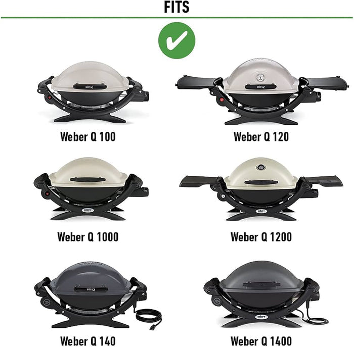 WEBER Cooking Grates fits Q100/1000 grills, 7644 - WEBER - Evelostore