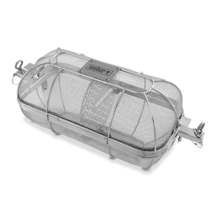 WEBER CRAFTED ROTISSERIE grilling basket 19x48x20cm, 7686 - WEBER - Evelostore