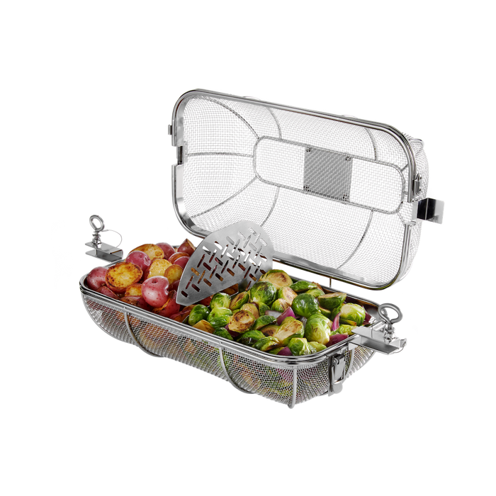 WEBER CRAFTED ROTISSERIE grilling basket 19x48x20cm, 7686 - WEBER - Evelostore