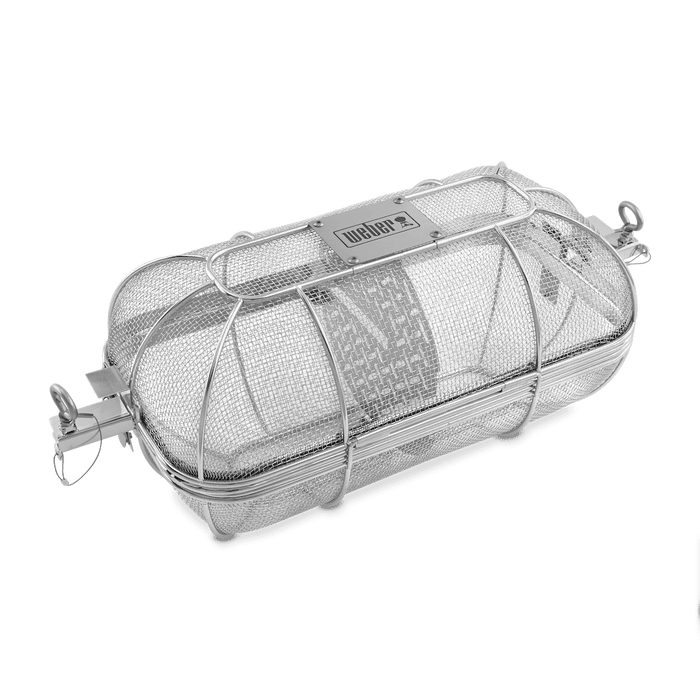 WEBER CRAFTED ROTISSERIE grilling basket 19x48x20cm, 7686 - WEBER - Evelostore