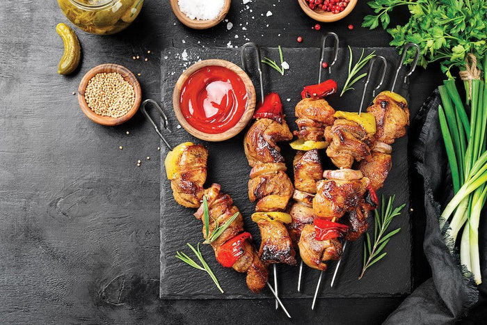 WEBER CRAFTED ROTISSERIE skewer set 40.64cm, 7685 - WEBER - Evelostore