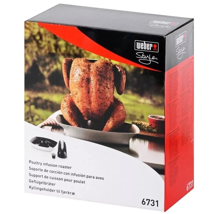 WEBER DELUXE poultry roaster, 6731 - WEBER - Evelostore