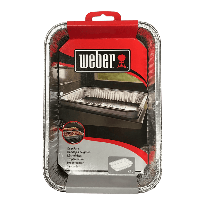 WEBER Drip Pans Small – 10 pcs, 6415 - WEBER - Evelostore