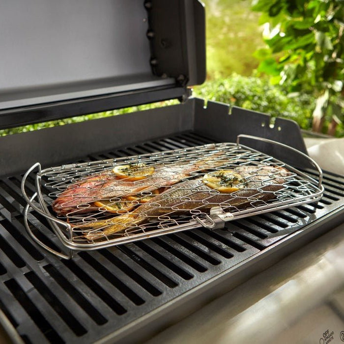 WEBER FISH BASKET - large 32x46cm, 6471 - WEBER - Evelostore