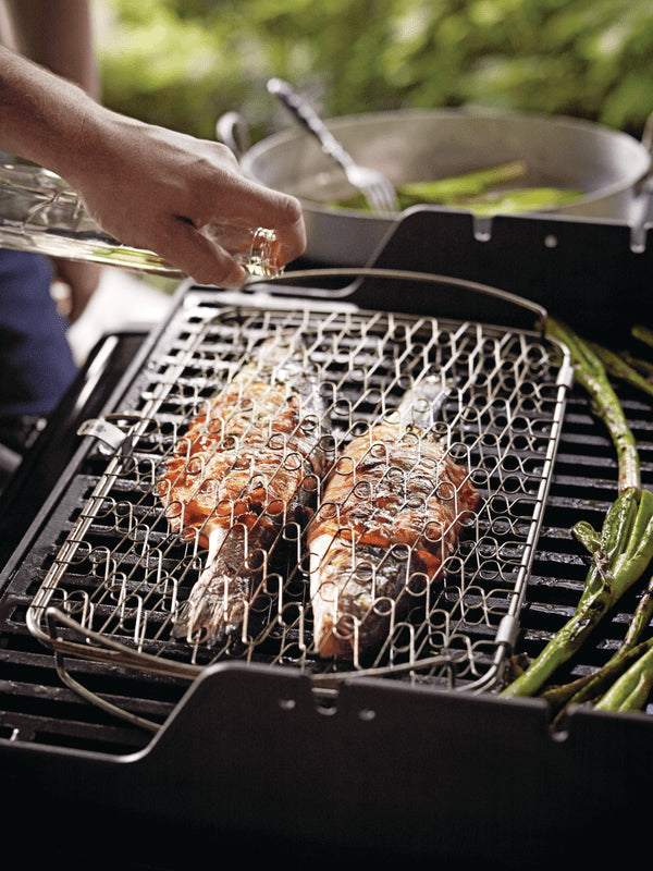 WEBER FISH BASKET - large 32x46cm, 6471 - WEBER - Evelostore