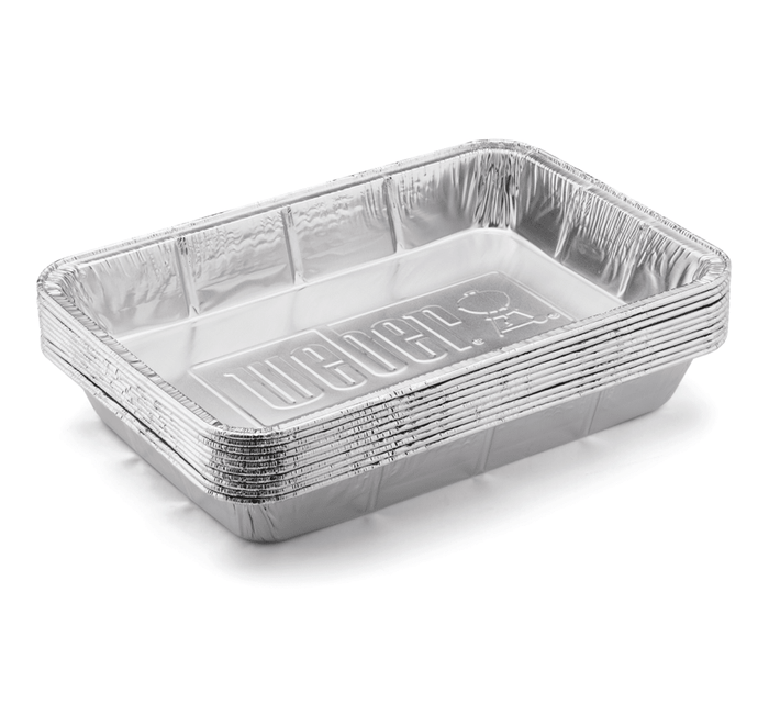 WEBER Foil Pans Large – 10 pcs, 6416 - WEBER - Evelostore