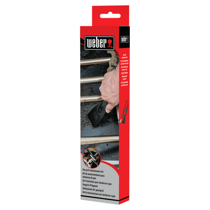WEBER Gas Grill Maintenance Kit – Scraper & Brush, 6202 - WEBER - Evelostore