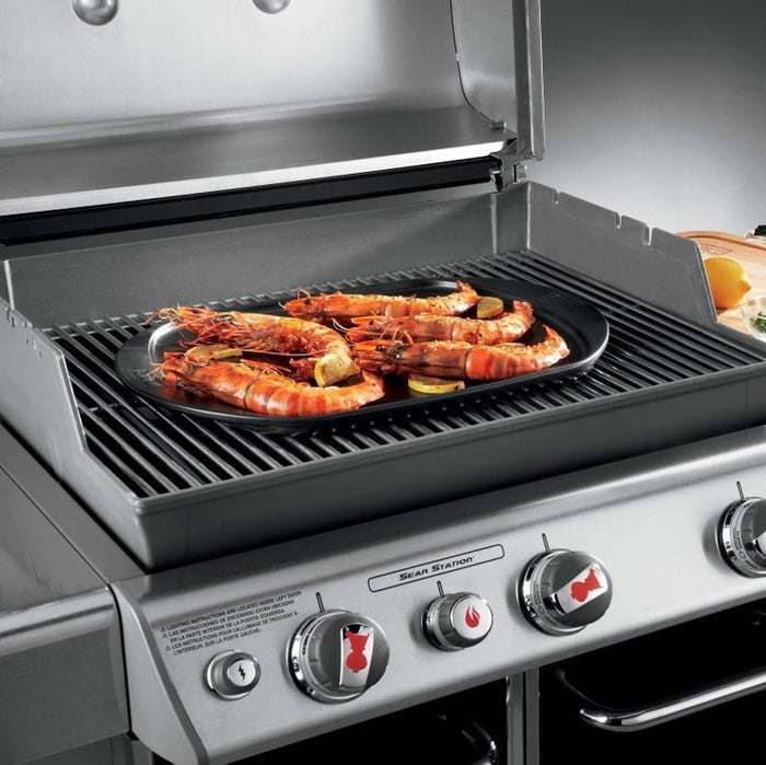 WEBER griddle - large 35.3x42.9cm, 17509 - WEBER - Evelostore