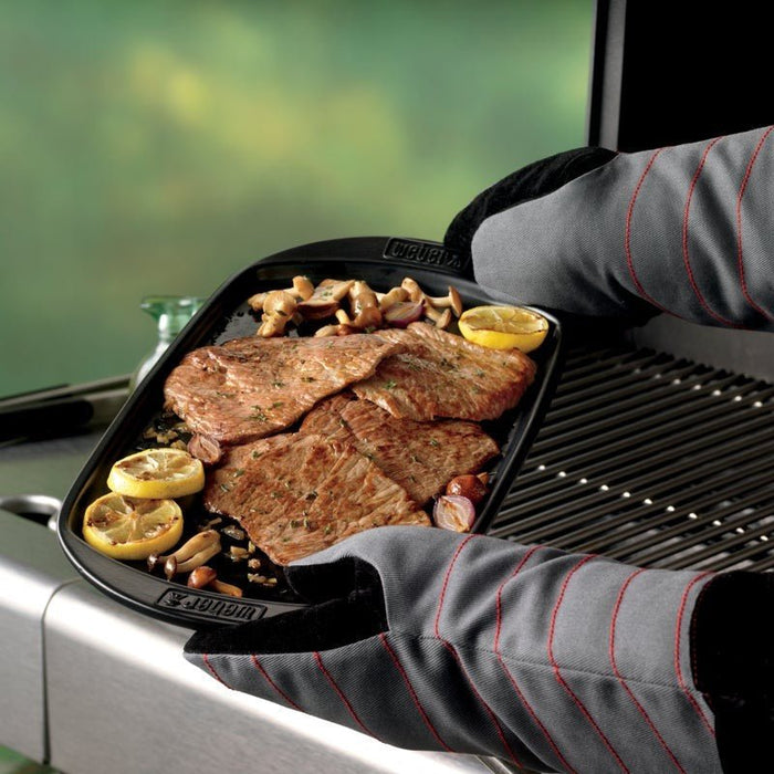 WEBER griddle - small 22x41cm, 6465 - WEBER - Evelostore