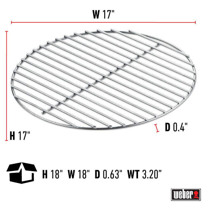 WEBER grill coal roast size 43cm for BBQ 57cm, 7441 - WEBER - Evelostore
